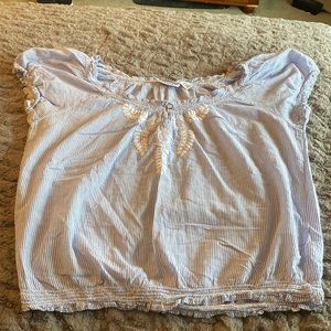 St. John’s Bay blue striped blouse